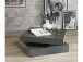 Couchtisch >Coimbra< in Betonoptik Dunkelgrau - 93x34.3x78cm (BxHxT)