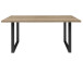 Esstisch >Talbert< in Sonoma-Eiche Schwarz aus Metall - 160x74,4x90cm (BxHxT)