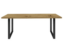 Esstisch >Talbert< in Artisan Eiche Schwarz aus...