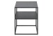 Nachttisch >New Haven< in Schwarz aus Stahl - 45x50,5x40cm (BxHxT)