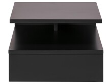 Nachttisch in Dunkelgrau aus MDF - 35x22,5x32cm (BxHxT)