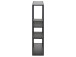 Hängeregal >Carney< in Schwarz/matt aus Metall - 75x91x20cm (BxHxT)