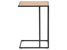 Beistelltisch >Carney< in Wildeiche aus Metall - 43x63x35cm (BxHxT)