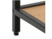 Nachttisch >Carney< in Wildeiche aus Metall - 42x63x35cm (BxHxT)