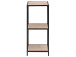 Regal >Carney< in Wildeiche aus Metall - 37x82,5x35cm (BxHxT)