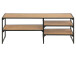 TV-Board >Carney< in Wildeiche aus Metall - 120x46x33cm (BxHxT)