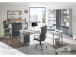 Rollcontainer >Olivia< in lichtgrau aus Glas - 40x56x40cm (BxHxT)