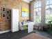 Aktenschrank >Trio< in Weiß - 57x186,5x34,5cm (BxHxT)