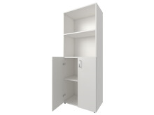 Aktenschrank >Trio< in Weiß - 57x154x34,5cm (BxHxT)