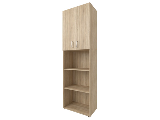 Aktenschrank >Trio< in Sonoma-Eiche - 57x190x34,5cm (BxHxT)