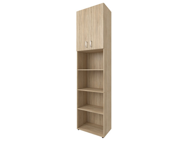 Aktenschrank >Trio< in Sonoma-Eiche - 57x231x34,5cm (BxHxT)