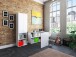 Aktenschrank >Trio< in Weiß - 57x190x34,5cm (BxHxT)