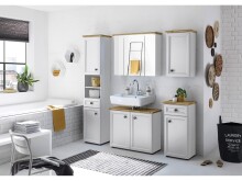Hängeschrank >Tomlin< in Weiß - 41x70x24cm (BxHxT)