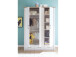 Kleiderschrank >Lebbie< in Pinie-Weiß;Trüffel - 148x201x62cm (BxHxT)