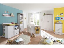 Kommode >Lebbie< in Pinie Weiß - 60x101x43cm (BxHxT)