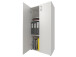 Büro-Set >Trio< in Weiß - 228x186,5x34,5cm (BxHxT)