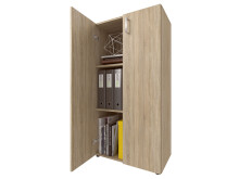 Büro-Set >Trio< in Sonoma-Eiche - 228x186,5x34,5cm (BxHxT)