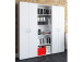 Büro-Set >Trio< in Weiß - 171x186.5x34.5cm (BxHxT)