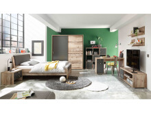 Schreibtisch >Maila< in Old Style hell - 130x75x70cm (BxHxT)