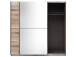 Schwebetürenschrank >Renfrew< in Old Style hell - 215x210x63cm (BxHxT)