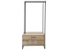 Kompaktgarderobe >Renfrew< in Old Style hell aus Metall - 76x154x50cm (BxHxT)