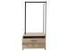 Kompaktgarderobe >Renfrew< in Old Style hell aus Metall - 76x154x50cm (BxHxT)