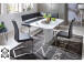 Eckbank >Muvo I< in Schwarz aus Rindsleder - 200x86x60cm (BxHxT)