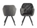Armlehnstuhl >Lorin I< in Dunkelgrau aus Metall - 57,5x81,5x61,5cm (BxHxT)