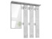 Garderoben-Set >Renton< in Strukturbeton Nachbildung - 100x180x25cm (BxHxT)