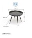 Couchtisch >Padraig< in Anthrazit aus Stahl verzinkt - 61x38x61cm (BxHxT)