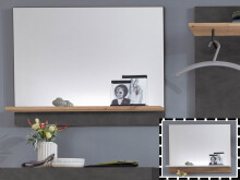 Garderobenspiegel >Birkenhead I< - 80x62,5x14cm...