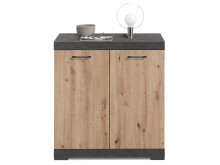 Kommode >Birkenhead< in Matera Artisan Eiche - 80x90x50cm (BxHxT)