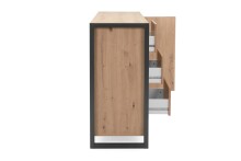 Kommode >Arvada< in Artisan Eiche aus MDF - 120x88x40cm (BxHxT)