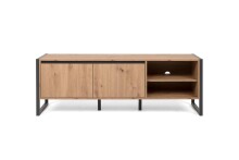 TV-Schrank >Arvada< in Artisan Eiche aus MDF - 160x55x40cm (BxHxT)