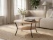 Couchtisch >Goslar< in Artisaneiche aus MDF - 80x45x80cm (BxHxT)
