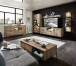 Vitrine >Manhattan< in Haveleiche Cognac - 79x196x38cm (BxHxT)