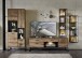 Wandregal >Manhattan< in Haveleiche Cognac aus MDF - 35x128x28cm (BxHxT)
