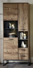 Wohnwand >Manhattan< in Haveleiche Cognac -...