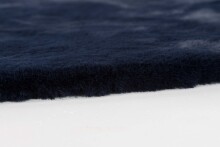 Teppich in Nachtblau aus 100% Polyester - 120x120x2,5cm (LxBxH)