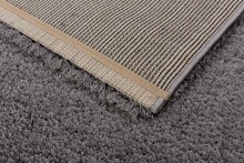 Teppich in hellbraun aus 100% Polyester - 130x67x3cm (LxBxH)