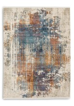 Teppich in Vintage blau aus 100% Polyester - 150x80x1cm...