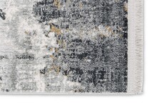 Teppich in Anthrazit/Creme Allover - 200x140x0,6 (LxBxH)