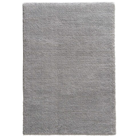 Teppich in Hellgrau aus 100% Polyester - 290x200x3cm (LxBxH)