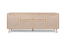 Sideboard >Kuta< in Braun - 180x71x40cm (BxHxT)