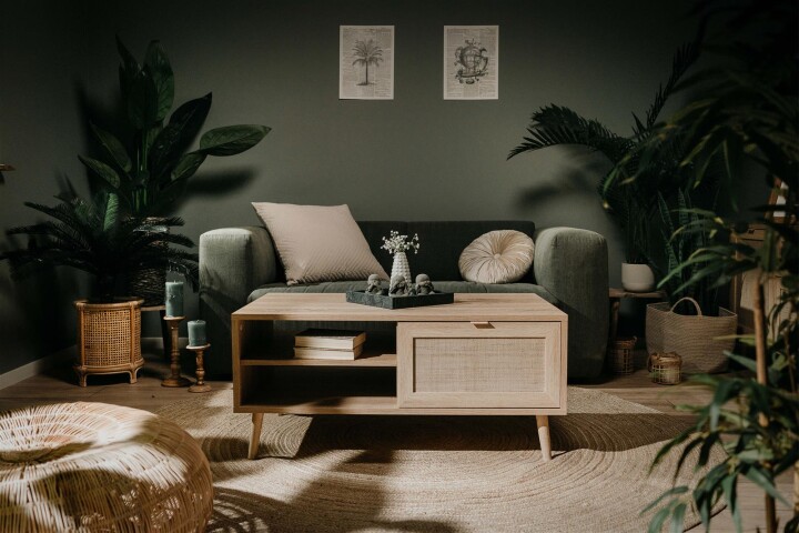 Couchtisch >Kuta< in Sonoma-Eiche Nachbildung - 100x46x60cm (BxHxT)