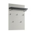 Wandgarderobe >Pianura< in Weiß/Hochglanz - 80x115x27.6cm (BxHxT)