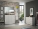 Wandspiegel >White< in grau - 120x65x2cm (BxHxT)