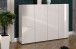 Schuhschrank >Glossy< in Weiß Hochglanz - 160x115x34cm (BxHxT)