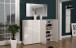 Wandgarderobe >Glossy< in Weiß Hochglanz - 40x170x27.6cm (BxHxT)