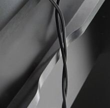Schreibtisch >Tamas< in Schwarz/matt - 160x91,1x72cm (BxHxT)